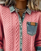 Meryam™ | Knitted Denim Sweater