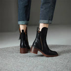 Laureen™ | Orthopedic Leather Zip-Up Ankle Boots